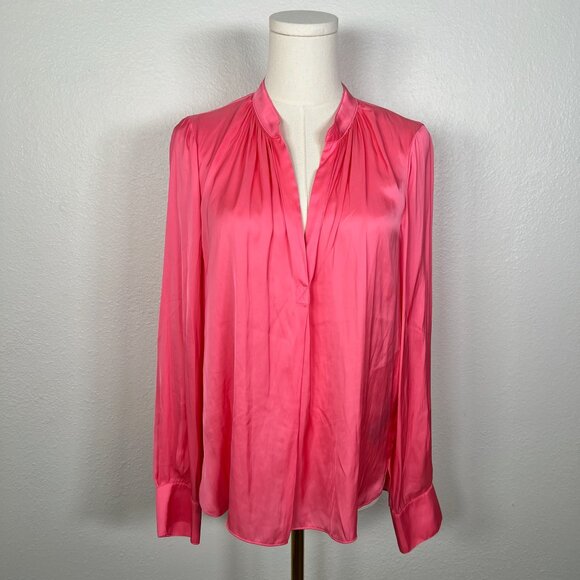 Zadig & Voltaire Pink Tink Satin Blouse - Size S - Picture 1 of 6